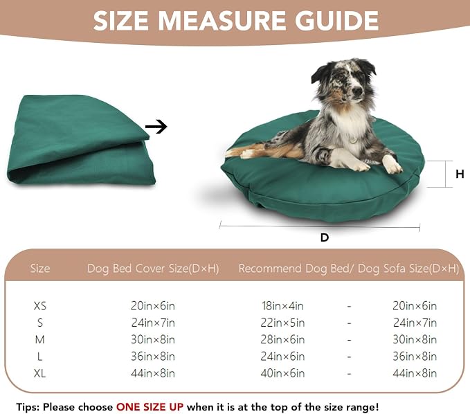 Dog Bed Cover Waterproof Replacement Machine Washable Covers - Image 4