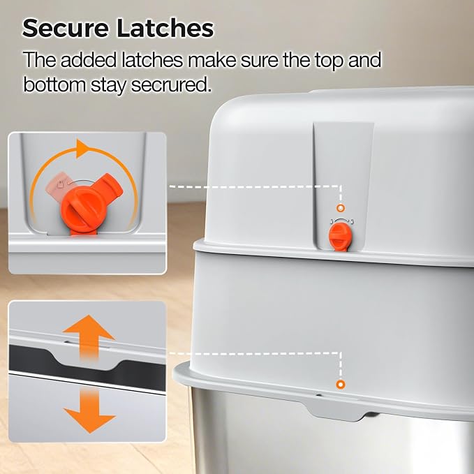 XL Stainless Steel Corner Cat Litter Box - Image 9