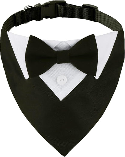 ADOGGYGO Formal Dog Tuxedo, Wedding Dog Collar by ADOGGYGO