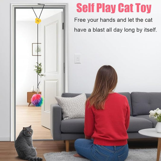 Interactive Cat Toys, Independent Play Hanging Door Cat Toys - Image 2