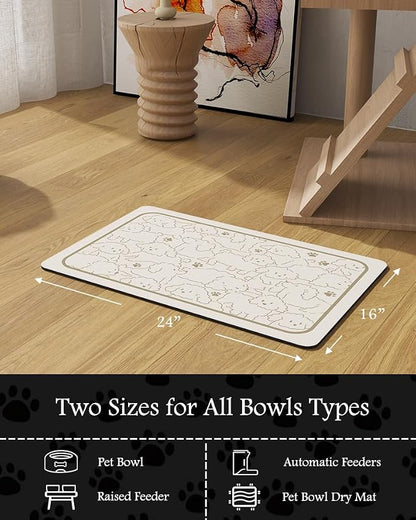 Pet Feeding Mat-Absorbent Dog Mat - Image 7