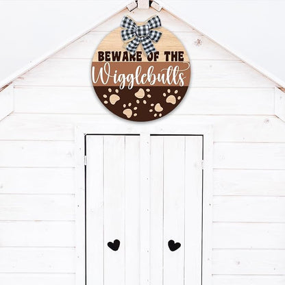 Beware of The Wigglebutts Front Door Sign, Beware of the Wiggle Butts Sign - Image 4