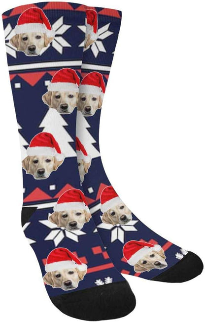 Custom Face Socks, Personalized Dog Lover Pet Photo Picture on Socks Unisex by Enjoy-yjl