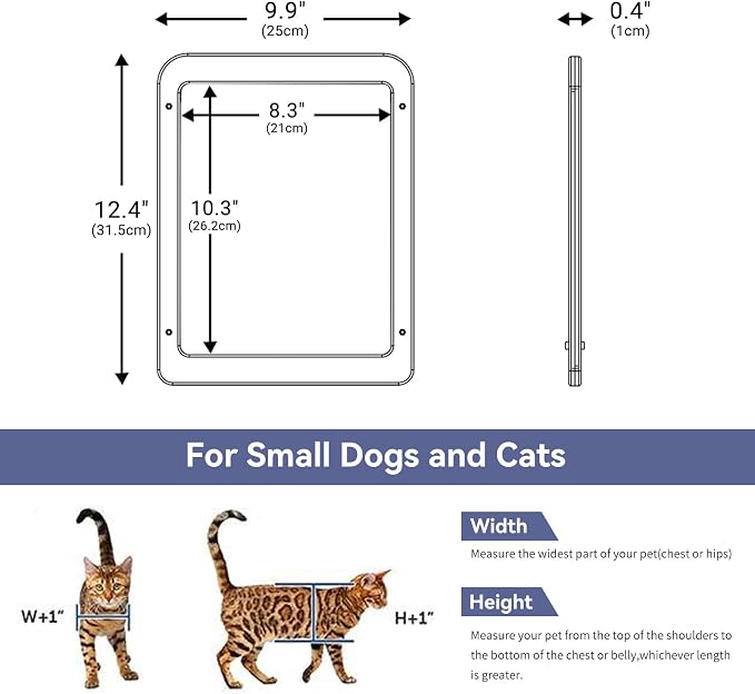 NAMSAN Cat Screen Door, Flap Opening 8.3 x 10.3 inches, Doggie Door - Image 6