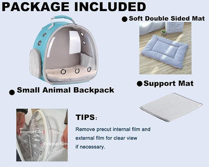 Portable Small Animal Backpack Travel Breathable Pet Carrier Bag Cages - Image 5