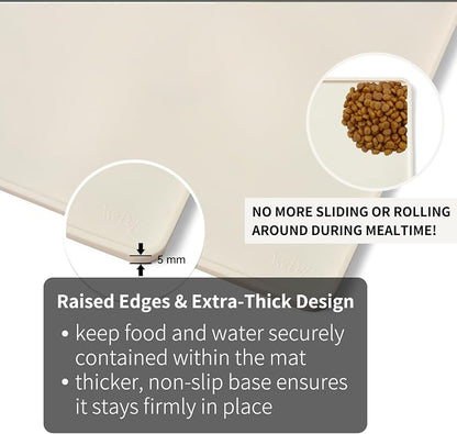 WePet Non-Slip Waterproof Pet Feeding Mat, 20x12 Inch - Image 3