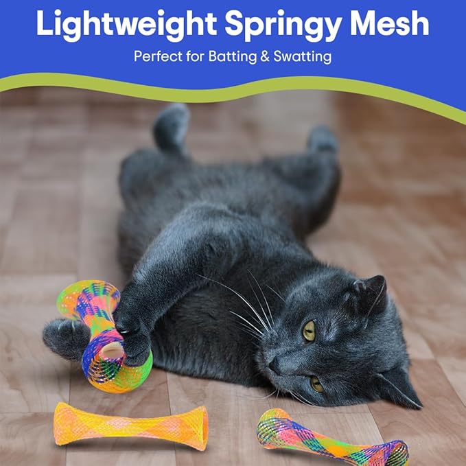 SPOT Kitty Fun Tubes Cat Toy | Bouncy Cat Toy - Image 5