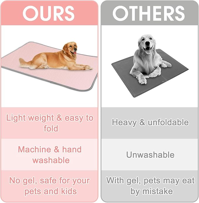 Summer Dog Cooling Mat Washable Ice Silk Self Cool Pad - Image 7
