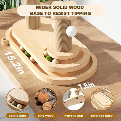 Cat Scratching Post, Sisal Cat Scratcher Post - Image 4