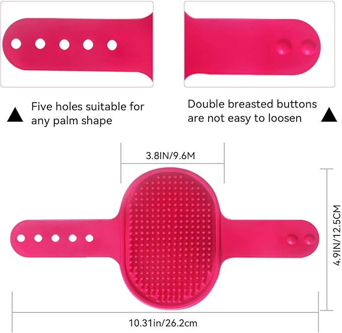 Dog Grooming Brush，Pet Shampoo Massage Bath Brush Comb - Image 2