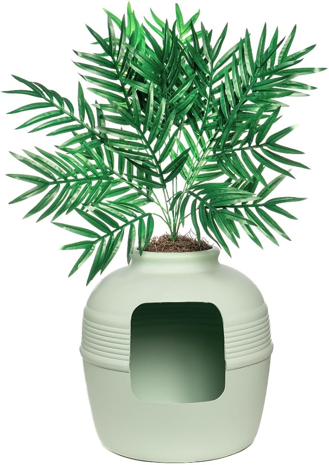 Good Pet Stuff Hidden Litter Box Planter, Decorative Cat Litter Enclosure - Image 3