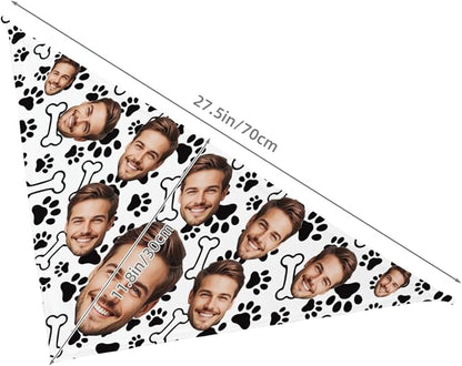 Custom Dog Bandana for Cat Dog Pet Add Your Design Personalized Neckwear - Image 5