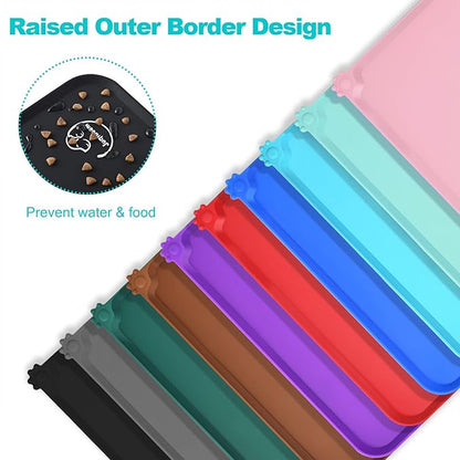 Silicone Waterproof Dog Cat Pet Feeding Mats, Non Slip, Easy Clean Pet Dog Cat - Image 4