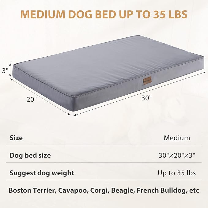 BFPETHOME Outdoor Dog Beds for Large Dogs, Waterproof Dog Bed for Medium - Image 4