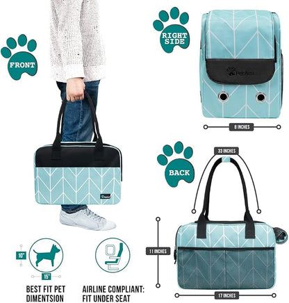 PetAmi Dog Purse Carrier for Small Dogs, Airline Approved Soft Sided Pet Carrier - Image 2