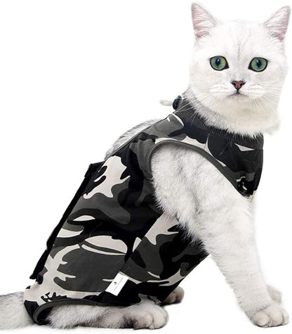 Cat Recovery Suit for Abdominal Wounds or Skin Diseases, Cat Onesie for Cats by Coppthinktu