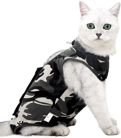 Cat Recovery Suit for Abdominal Wounds or Skin Diseases, Cat Onesie for Cats by Coppthinktu