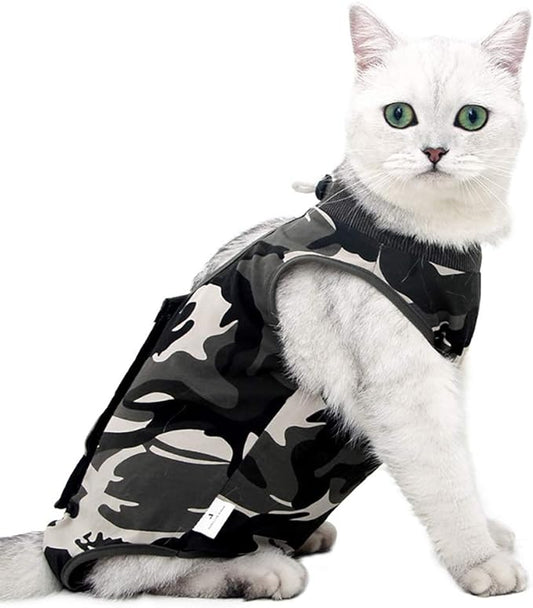 Cat Recovery Suit for Abdominal Wounds or Skin Diseases, Cat Onesie for Cats by Coppthinktu