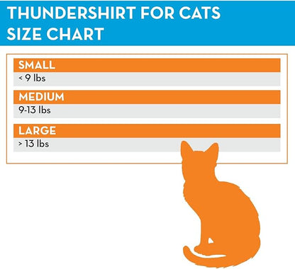 ThunderShirt Classic Cat Anxiety Jacket, Solid Gray - Image 4