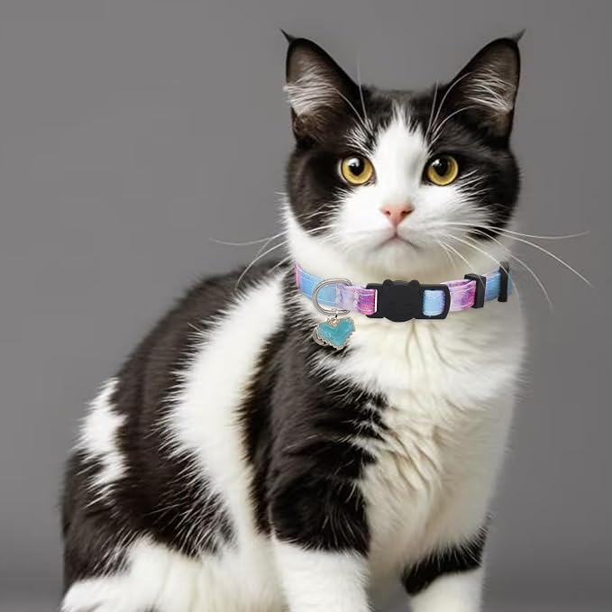 Cat Collar Breakaway, 2 Pack Cotton Cats Collars - Image 3