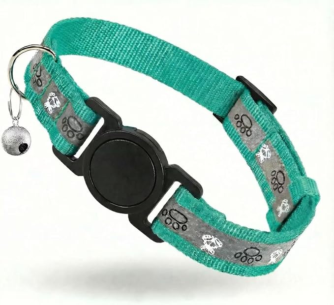 Cat Collar Breakaway, Reflective Kitten Collar by ODOKELE
