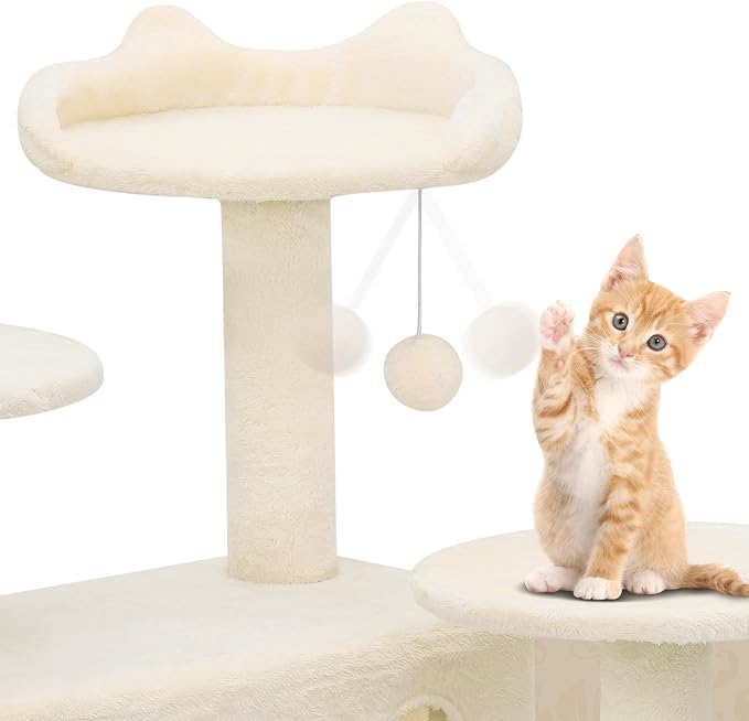 Athena Collection Cat Tree, 70 Inch Cat Tree Tower - Image 5