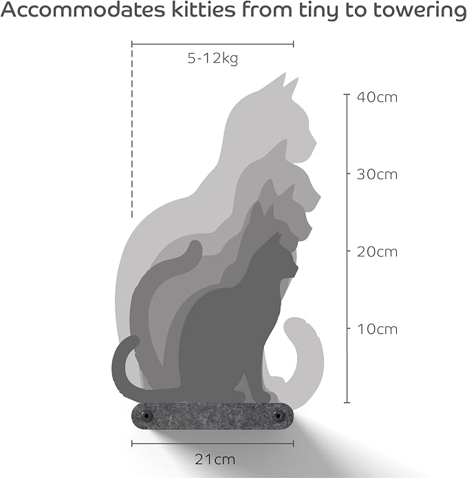 Wall Mounted Cat Steps Short Shelves by Pryde Pets - Image 8