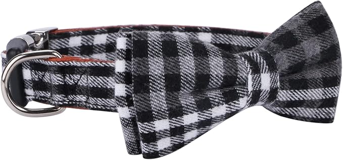 Faleela Soft &Comfy Bowtie Dog Collar, Detachable and Adjustable Bow Tie Collar - Image 2