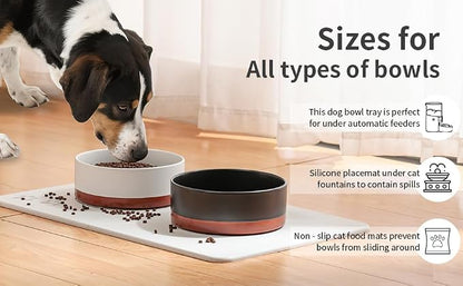 Home Dog Cat Bowl Stone Mat–Natural Diatomite Stone Pet Bowls Mat, Pet Feeding - Image 6