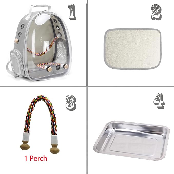 Bird Traval Carrier Cage, Vet Transport School Bag - Image 3