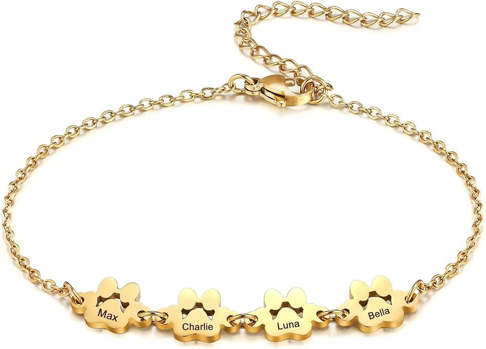 MeMeDIY Personalized Paw Print Bracelet by MeMeDIY