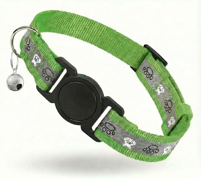 Cat Collar Breakaway, Reflective Kitten Collar by ODOKELE
