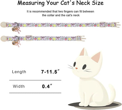 2 Pack Sweet Girly Cat Collars - Image 4
