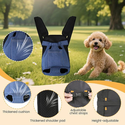 Inspack Dog Backpack Carrier/Cat Carrier, Adjustable Pet Front Carriers Travel - Image 4