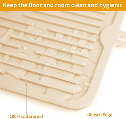 Ptlom Pet Placemat for Dog and Cat, Anti-Slip Waterproof Dogs Feeding Mat - Image 8