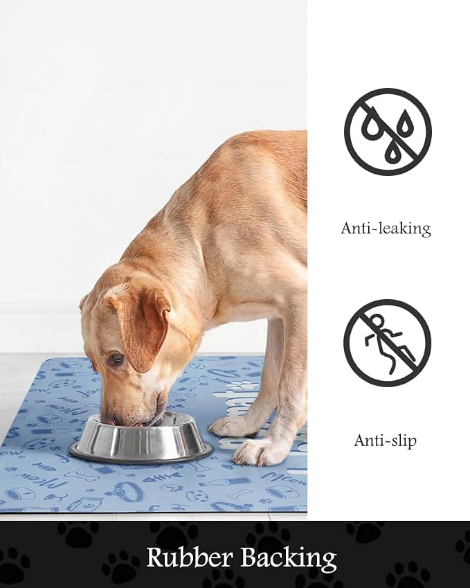 Pet Feeding Mat-Absorbent Dog Mat - Image 5