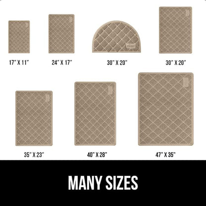 GORILLA GRIP Cat Litter Box Mat, Water Resistant, US Designed Kitty Litter - Image 6