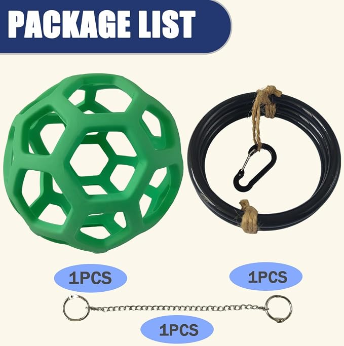 Snake Enrichment Toys Ball, Jungle Gym Ball and Enrichment Rings - Image 3