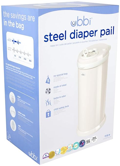 Ubbi Steel Diaper Pail, Odor Locking, No Special Bag Required, Award-Winning - Image 2