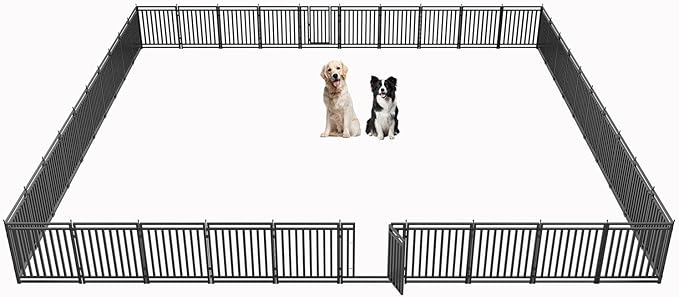 Dog Playpen Metal Dog Fence Outdoor by Petorldog