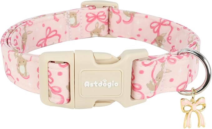 Easter Dog Collar, Spring Pink Dog Collar by Unknown