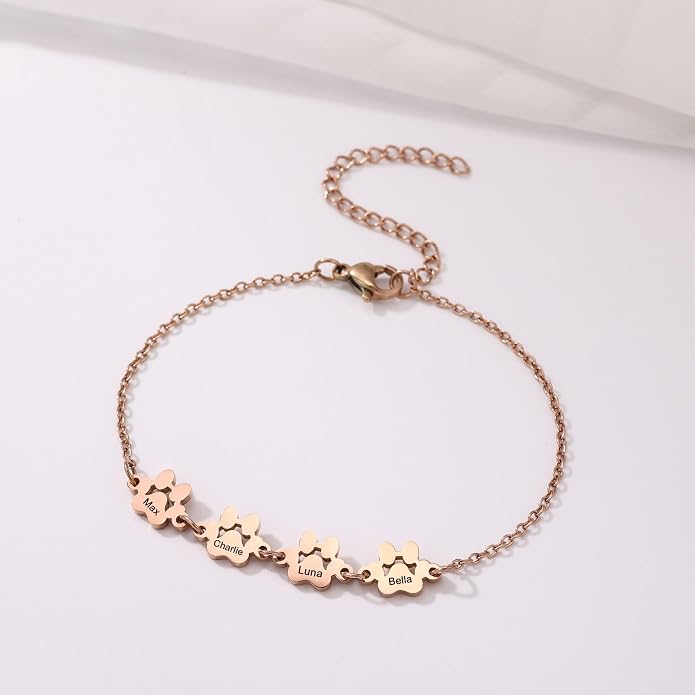 MeMeDIY Personalized Paw Print Bracelet - Image 2