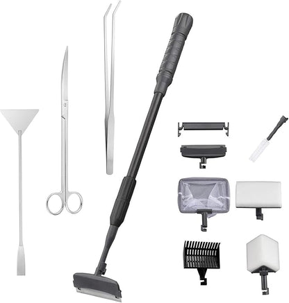 Carefree Fish 9IN1 Aquarium Cleaning Tools Long Handle Adjustable Length by CarefreeFish