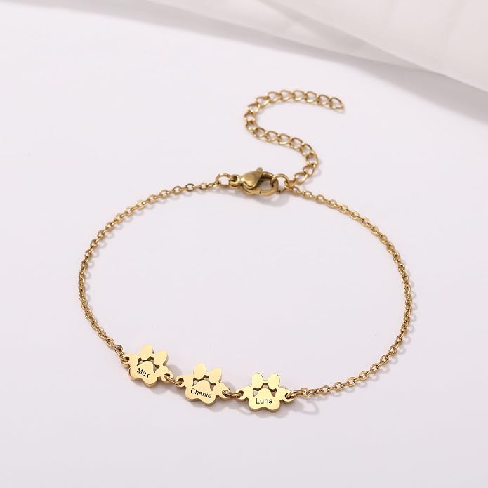MeMeDIY Personalized Paw Print Bracelet - Image 2