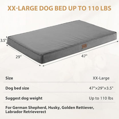 BFPETHOME Outdoor Dog Beds for Large Dogs, Waterproof Dog Bed for Medium - Image 4