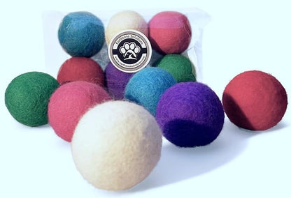 Wool Cat Toys - Felt Balls Assortments by EarthtoneSolutions