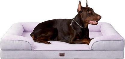 EHEYCIGA Orthopedic XL Dog Beds, Waterproof Memory Foam Dog Bed by EHEYCIGA