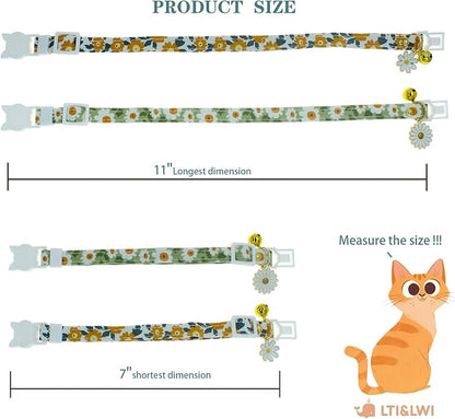2 Pack Cotton Breakaway Cat Collars - Image 3