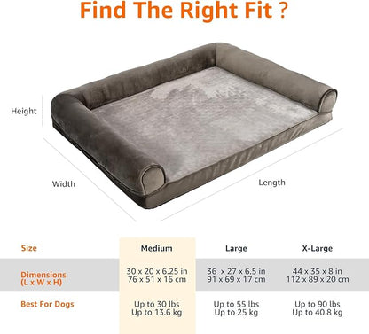 Amazon Basics Dog Bed with Cooling Gel Memory Foam, Pressure-Relief Support - Image 7