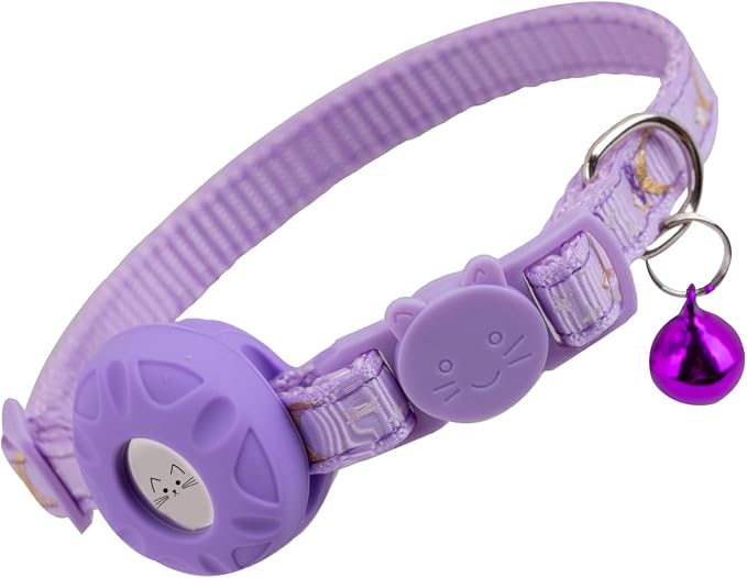 Airtag Cat Collar Breakaway, Safety Kitten Collar by Bencacawinstyle